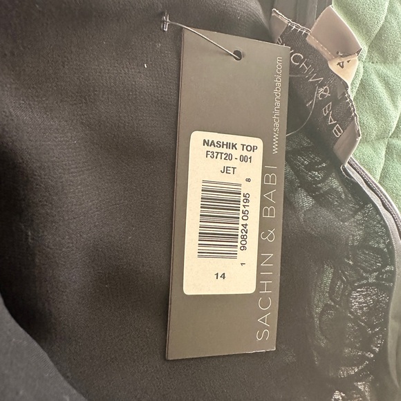 Sachin & Babi Nashik Strapless Tiered High-Low Lace Top Sz 14 - Picture 5 of 7